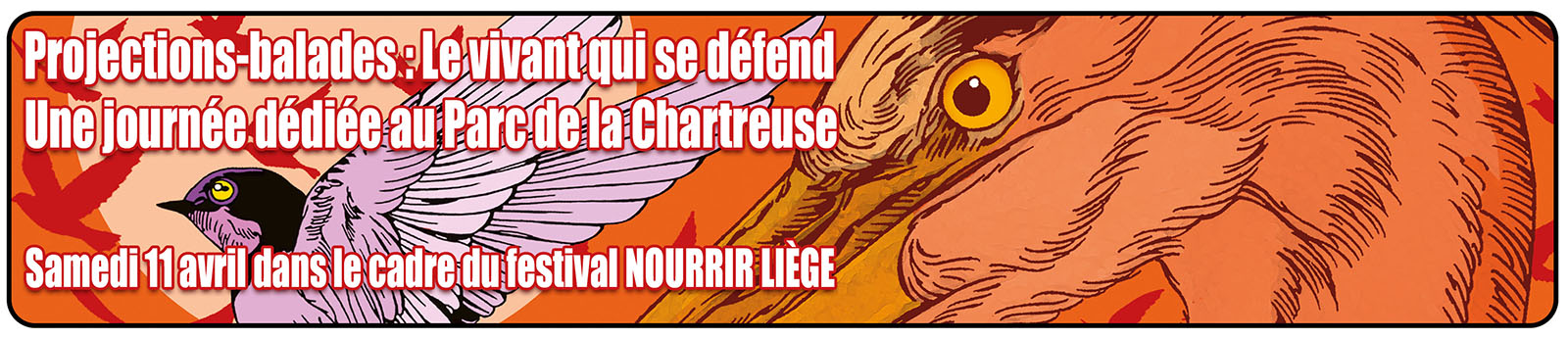 Banderolle Vivant se défend