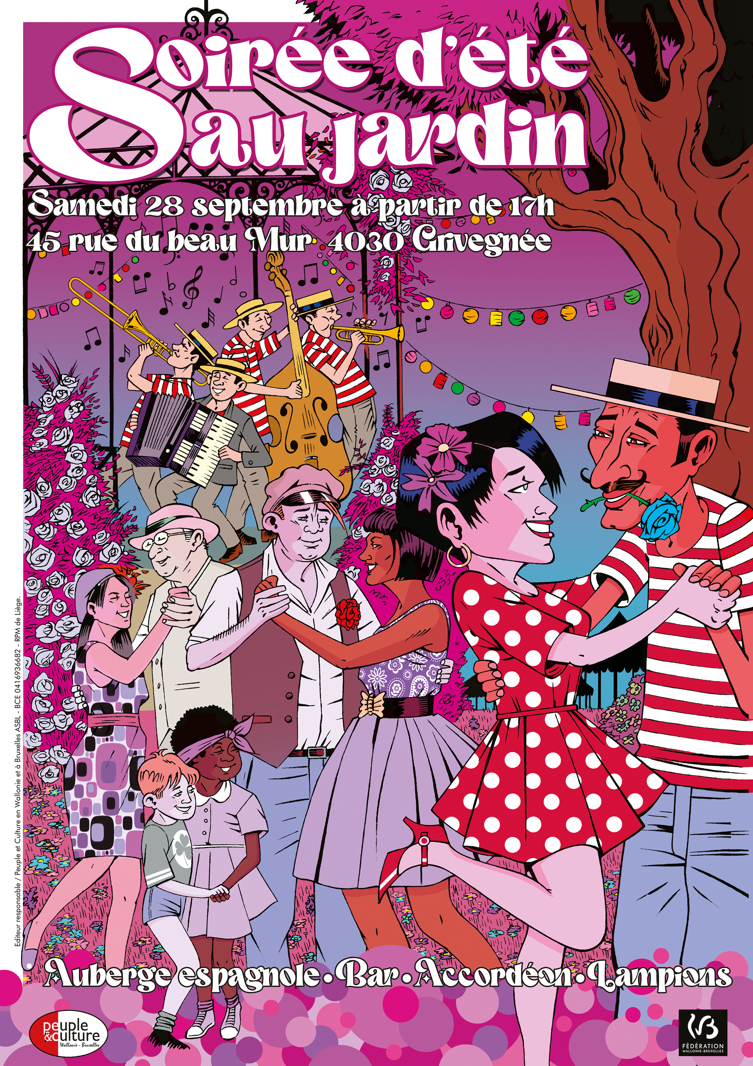 Soirée voisins affiche illustration copie